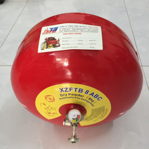 BÌNH CHỮA CHÁY TỰ ĐỘNG 8KG DẠNG BỘT XZFTB8 TREO TƯỜNG