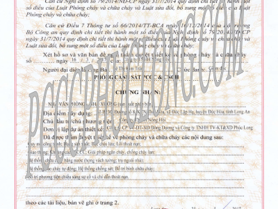 Công trình: Nhà văn phòng và nhà xưởng ( sản xuất phân bón)